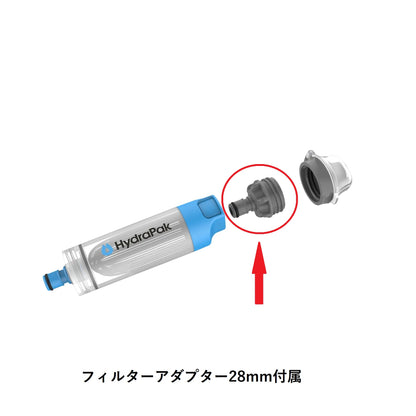 28mm PNP インラインフィルター｜ハイドラパック 浄水器