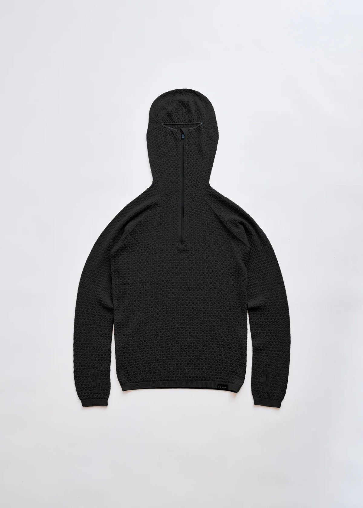 BRING WUNDERWEAR HALF ZIP HOODY | ウール70% シームレス バラクラバ 