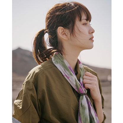 SPORTS TENUGUI ｜タイイングコード（BLACK） (KAHKI)